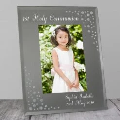 Personalised Classic Diamante Glass Portrait Photo Frame -DUNELM Furniture Shop 30880883 alt04