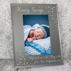 Personalised Classic Diamante Glass Portrait Photo Frame -DUNELM Furniture Shop 30880883 alt05