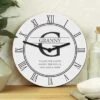 Personalised Family Name And Initial Wooden Wall Clock -DUNELM Furniture Shop 30880906