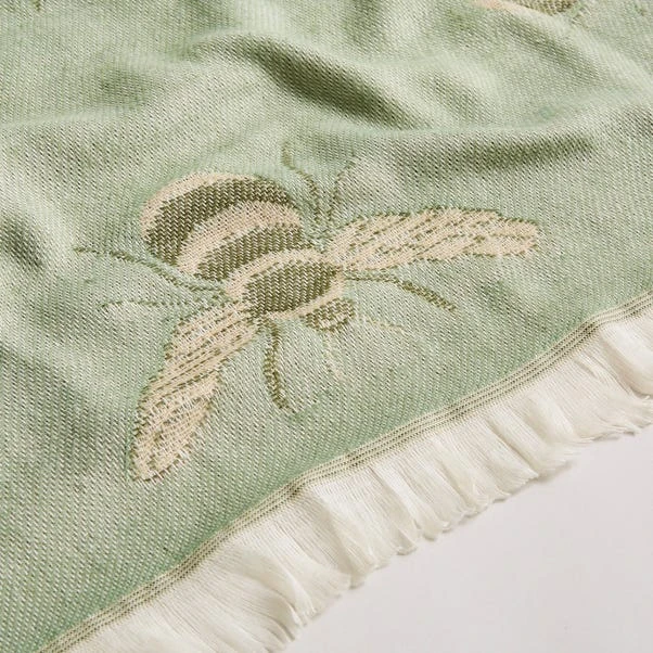 Bee Jacquard Woven Throw 155x170 6 Bee Jacquard Woven Throw 155x170 - Image 4