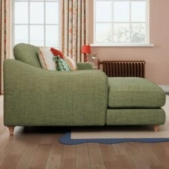 Hattie Slub Faux Linen Corner Chaise -DUNELM Furniture Shop 30886235 alt01