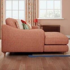 Hattie Slub Faux Linen Corner Chaise -DUNELM Furniture Shop 30886242 alt01