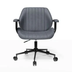 Clement Faux Leather Office Chair -DUNELM Furniture Shop 30886353 alt06