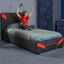X Rocker Cerberus MKII Ottoman Bed Frame -DUNELM Furniture Shop 30888139 alt02