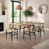 Hudson 6-8 Seater Rectangular Extendable Dining Table, Oak -DUNELM Furniture Shop 30888475