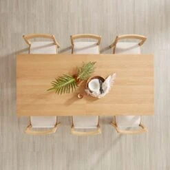 Hudson 6-8 Seater Rectangular Extendable Dining Table, Oak -DUNELM Furniture Shop 30888475 alt02