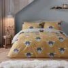 Fusion Snug Highland Cow Ochre Duvet Cover And Pillowcase Set -DUNELM Furniture Shop 30888684