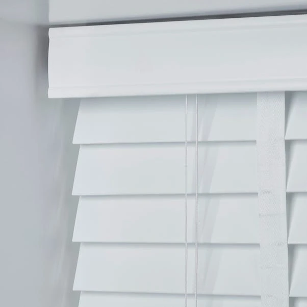 White Fauxwood 50mm Taped Venetian Blind 9 White Fauxwood 50mm Taped Venetian Blind - Image 7