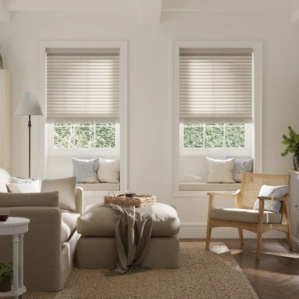 Stone Ariella Fauxwood 50mm Slats Venetian Blind 3 Stone Ariella Fauxwood 50mm Slats Venetian Blind