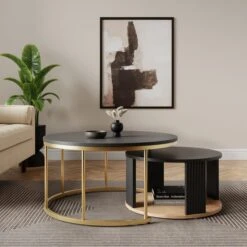 Georgi Nest Of Coffee Tables -DUNELM Furniture Shop 30889317