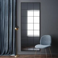 Fenestra Modern Rectangle Window Indoor Outdoor Full Length Wall Mirror -DUNELM Furniture Shop 30889640