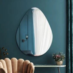 Lapillus Frameless Pebble Wall Mirror