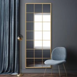 Fenestra Modern Rectangle Window Indoor Outdoor Full Length Wall Mirror -DUNELM Furniture Shop 30889851