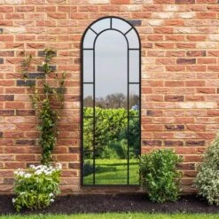 Arcus Denestra Arched Indoor Outdoor Full Length Wall Mirror -DUNELM Furniture Shop 30889888 alt01