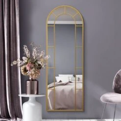 Arcus Denestra Arched Indoor Outdoor Full Length Wall Mirror -DUNELM Furniture Shop 30889889