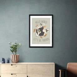 East End Prints Hello World Print By Mother & Sun Studio -DUNELM Furniture Shop 30891843