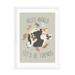 East End Prints Hello World Print By Mother & Sun Studio -DUNELM Furniture Shop 30891845 alt01