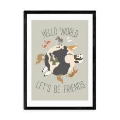 East End Prints Hello World Print By Mother & Sun Studio -DUNELM Furniture Shop 30891847 alt01