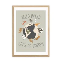 East End Prints Hello World Print By Mother & Sun Studio -DUNELM Furniture Shop 30891848 alt01