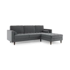 Zoe 4 Seater Corner Double Sofa Bed, Velvet -DUNELM Furniture Shop 30893242 alt06