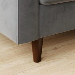 Zoe 4 Seater Corner Double Sofa Bed, Velvet -DUNELM Furniture Shop 30893243 alt04