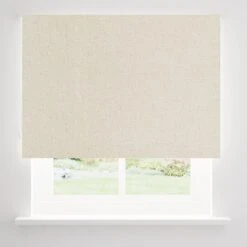 Linen Mix Blackout Roller Blind -DUNELM Furniture Shop 30893912 alt03