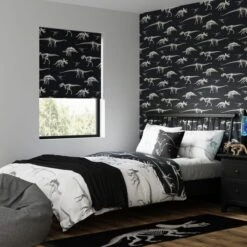 Fossil Forager Blackout Black Roller Blind -DUNELM Furniture Shop 30893973