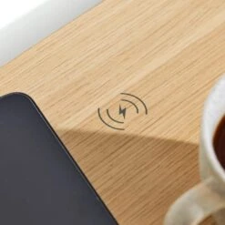 XR Living Oka Office Desk With LED Lights And Wireless Charging -DUNELM Furniture Shop 30895059 alt08