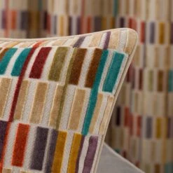 Pelsoa Cut Velvet Square Cushion -DUNELM Furniture Shop 30895293 alt02