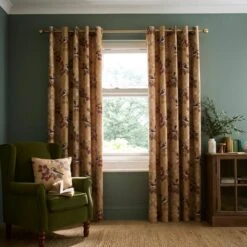 House Sparrow Bird Eyelet Curtains -DUNELM Furniture Shop 30895406 alt01