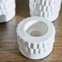 Set Of 3 Zen Ceramic 2-in-1 Candle Holders -DUNELM Furniture Shop 30896022 alt02