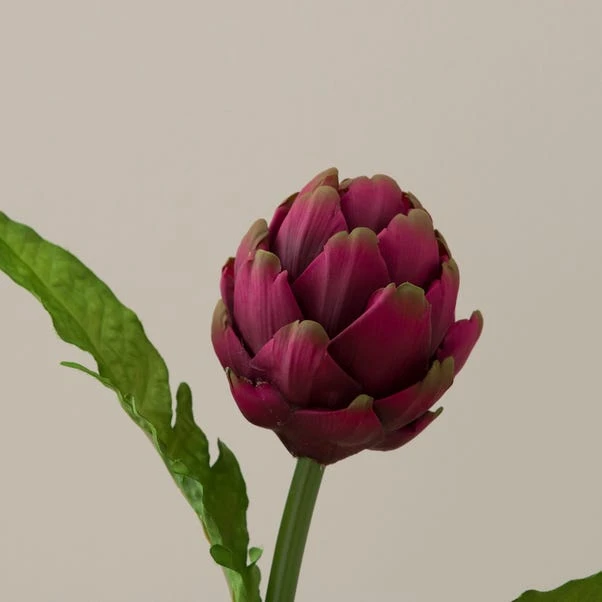 Artificial Purple Artichoke Stem 5 Artificial Purple Artichoke Stem - Image 3