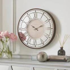 Bates Mirrored Face Wall Clock -DUNELM Furniture Shop 30898086