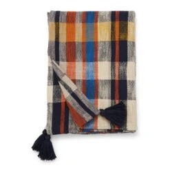 Check Woven Throw 130cm X 180cm -DUNELM Furniture Shop 30898357 alt05