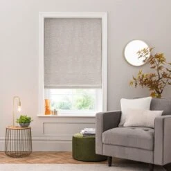 Boucle Natural Roman Blind