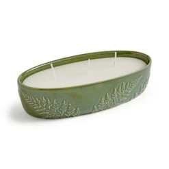 Churchgate Olive Leaf & Fern Oval Multi Wick Candle -DUNELM Furniture Shop 30899599 alt03