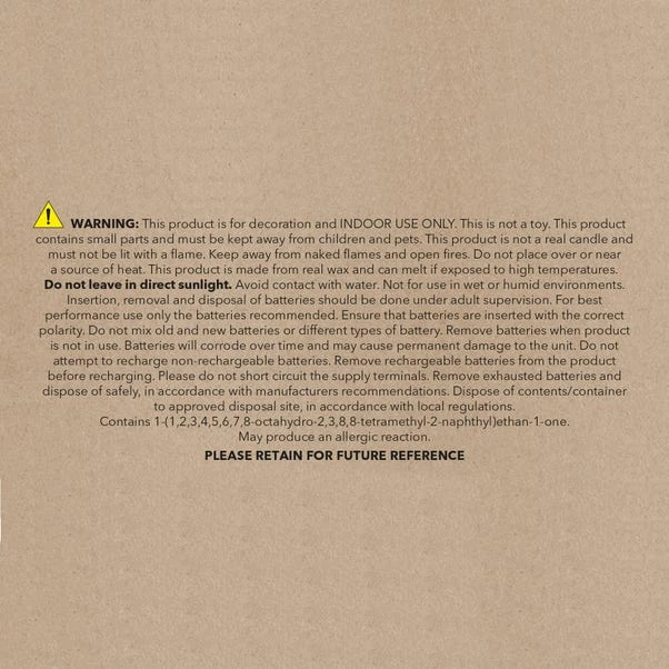 Set Of 3 Amber & Tonka LED Pillar Candles 5 Set Of 3 Amber & Tonka LED Pillar Candles - Image 3