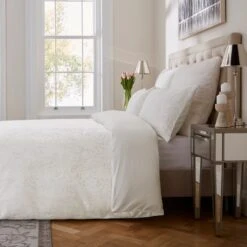 Dorma Luxe Wisteria Ivory Duvet Cover And Pillowcase Set -DUNELM Furniture Shop 30900346 alt03