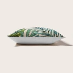 Palm Leaf Jacquard Cushion -DUNELM Furniture Shop 30901024 alt03