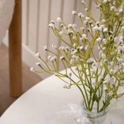 Set Of 3 Artificial Gypsophila Bundles In Glass Bottle Vases -DUNELM Furniture Shop 30901244 alt01