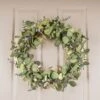 Artificial Eucalyptus And Pussy Willow Wreath -DUNELM Furniture Shop 30901254
