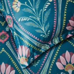 Fiorella Botanical Green Oxford Pillowcase -DUNELM Furniture Shop 30901576 alt04