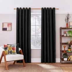 Elements Cord Eyelet Curtains 25 Elements Cord Eyelet Curtains -DUNELM Furniture Shop 30901671 alt01