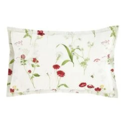 Penella Primrose Red Oxford Pillowcase -DUNELM Furniture Shop 30902408 alt06