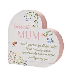 The Cottage Garden 'Mum' Heart Ornament -DUNELM Furniture Shop 30903271 alt02