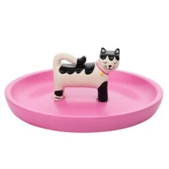 Raspberry Blossom Cat Trinket Dish -DUNELM Furniture Shop 30903302 alt01