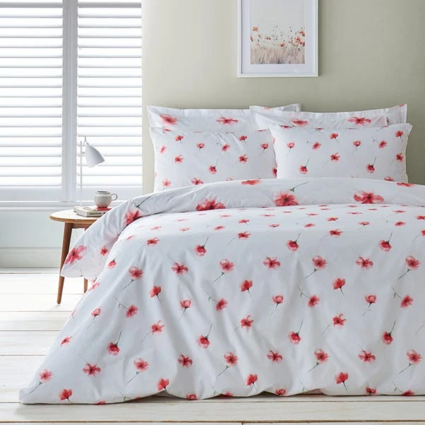 Lexi Poppy Red Duvet Cover And Pillowcase Set 12 Lexi Poppy Red Duvet Cover And Pillowcase Set - Image 10