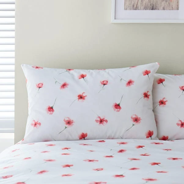 Lexi Poppy Red Duvet Cover And Pillowcase Set 13 Lexi Poppy Red Duvet Cover And Pillowcase Set - Image 11