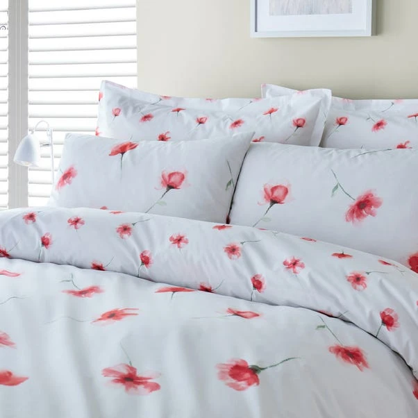 Lexi Poppy Red Duvet Cover And Pillowcase Set 9 Lexi Poppy Red Duvet Cover And Pillowcase Set - Image 7
