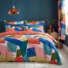 Elements Abstract Blocks Multicoloured Cotton Duvet Cover And Pillowcase Set -DUNELM Furniture Shop 30904799
